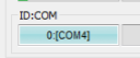Image showing a blue IMG:COM window, indicating a device is connected